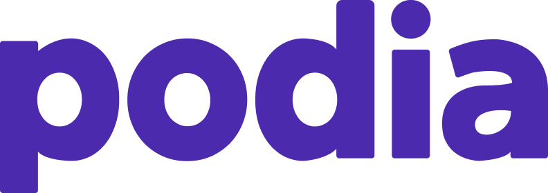 Podia purple logo